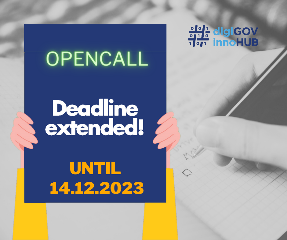 Παρατείνεται η υποβολή προτάσεων στο πλαίσιο της Ανοικτής πρόσκλησης (Open Call) του Κόμβου Καινοτομίας GR digiGOV-innoHUB προς νεοφυείς και μικρομεσαίες επιχειρήσεις